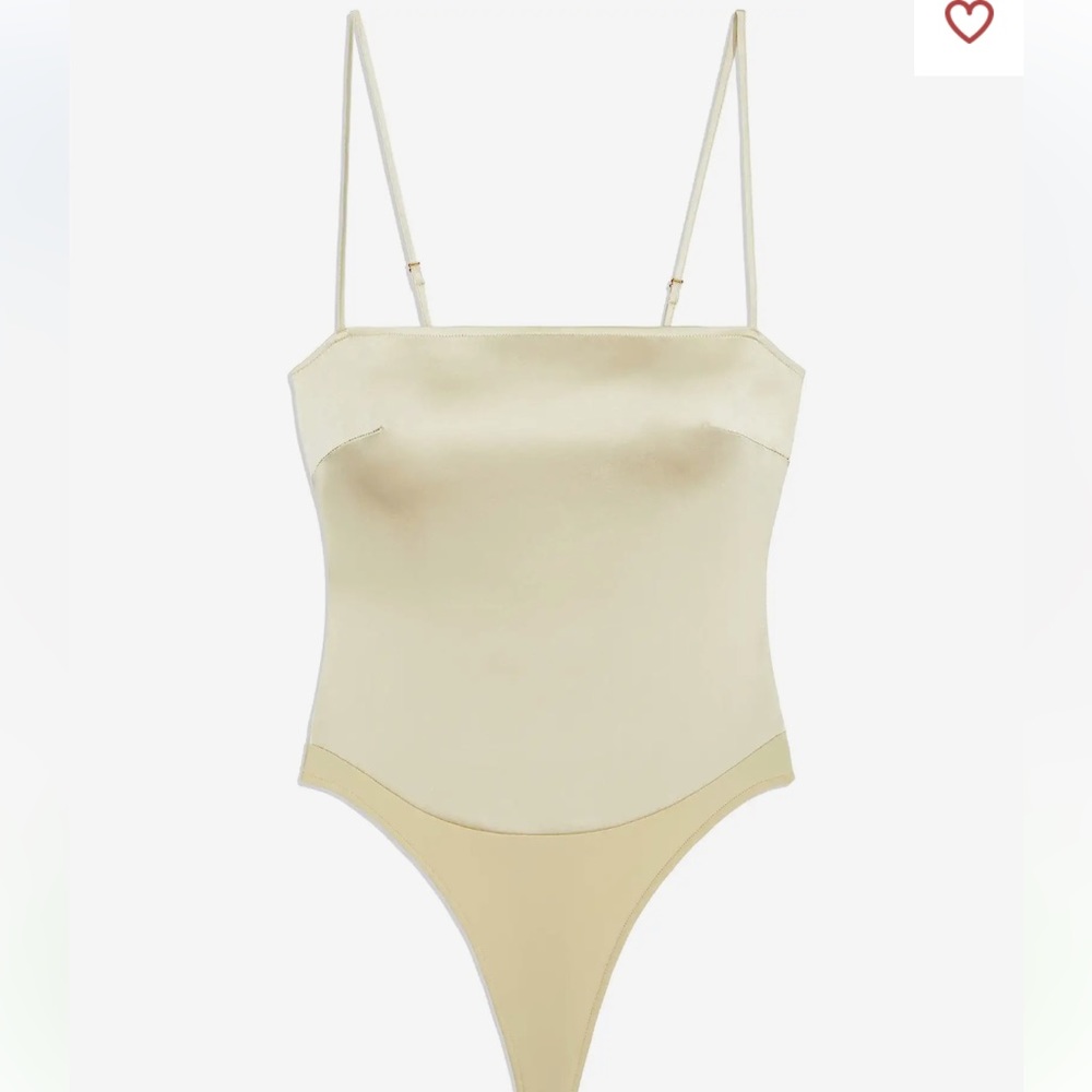 WeWoreWhat Strappy Bodysuit Vanilla NWT